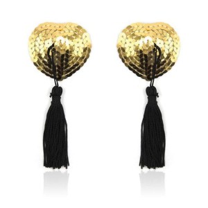 Heart shine nipples tassels (oro)