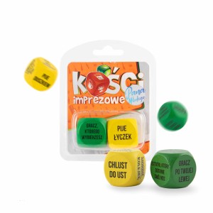 Zabawka - Kości imprezowe - Pana młodego - różne kolory