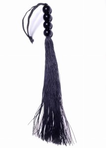 Silicone Whip Black 14" - Fetish Boss Series