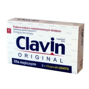 Clavin, mocna erekcja 8 + 4 kaps.