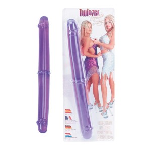 Dildo-TWINZER 12"""" DOUBLE DONG PURPLE
