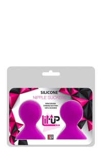 Pompka-LIT-UP NIPPLE SUCKERS LARGE PINK