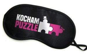 Maska-Opaska na oczy "Kocham Puzzle"