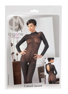 Catsuit with Lace Collar M/L