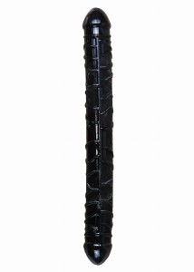 Dildo-Flexible Double Dong - Black