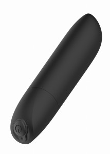 Stymulator-Rechargeable Powerful Bullet Vibrator USB 20 Functions - Shine Black