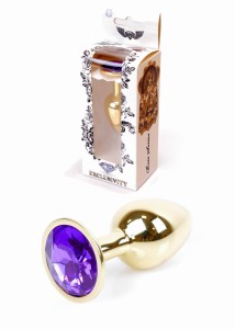 Plug-Jewellery Gold PLUG- Purple