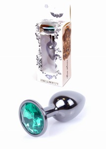 Plug-Jewellery Dark Silver PLUG- Green