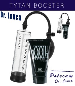Dr. LANCA,  XXL TYTAN + Pompa powiększająca. Maksymalne rezultaty.