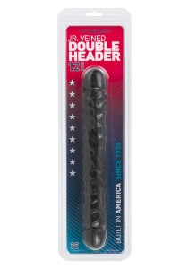 Dildo-CLASSIC DOUBLE HEADER 12"""""""" BLACK