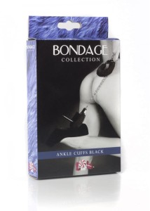 Kajdanki-Ankle cuffs BONDAGE black
