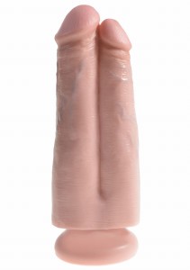 Dildo-Two Cocks One Hole 7 Inch